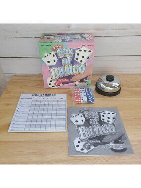 Official Bunco Dice Game Set For 2-12 Players Ages 7 And Up Party And Family Fun